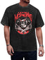Vintage Washed Iron Maiden Flaming Skull Graphic T-Shirt