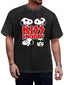 Vintage Washed KISS Snoopy Cartoon Graphic T-Shirt