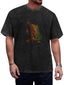 Abstract Line Art Graphic Washed T-Shirt