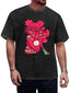 Gorillaz Pink Character and Elephant Graphic T-Shirt