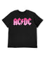 AC/DC Pink Metallic Logo Graphic T-Shirt