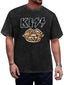 KISS Leopard Print Lips Graphic T-Shirt