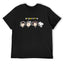 We Don't Fit In Cartoon Graphic Black T-Shirt