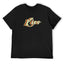 Retro Kiss Graphic Black T-Shirt