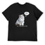 All I Think About Is Fish Cat Graphic Black T-Shirt
