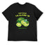Too Fresh to Blend In Lime Graphic Black T-Shirt
