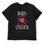 Born to Unlock Graphic Black T-Shirt