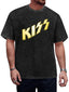 Vintage Washed KISS Gold Logo Graphic T-Shirt