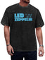 Led Zeppelin Blue Logo and Symbols Graphic T-Shirt