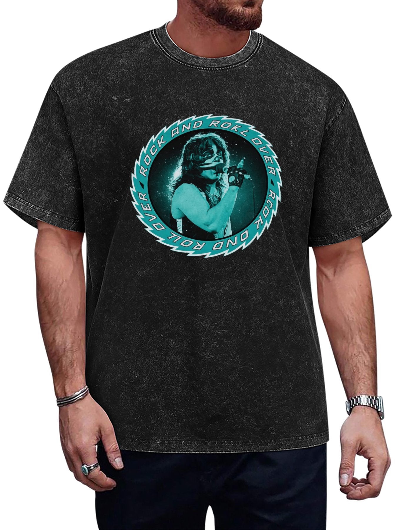 KISS Rock and Roll Over Vocalist Performance T-Shirt Main image