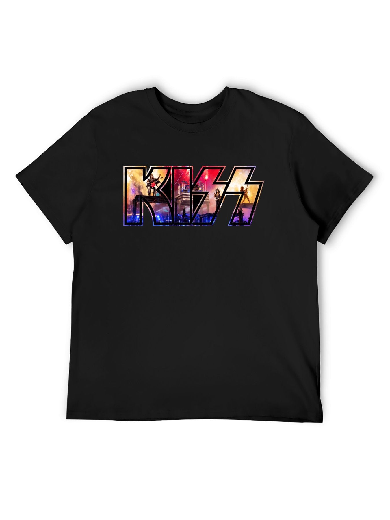 KISS Concert Stage Logo Vintage Rock T-Shirt