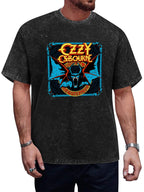 Vintage Washed Ozzy Osbourne Bat Graphic T-Shirt