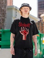 Slipknot Red Hand Horror Graphic T-Shirt