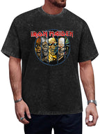 Iron Maiden Eddie Faces Graphic T-Shirt