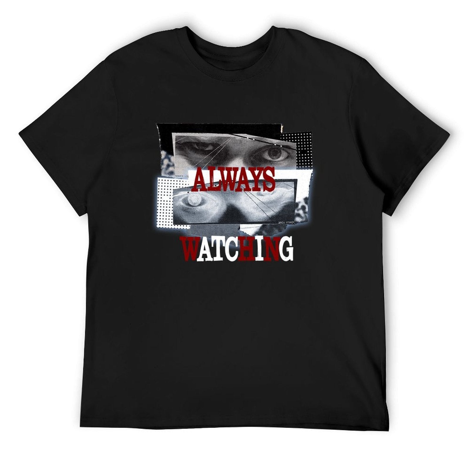 Always Watching Graphic Black T-Shirt Main image
