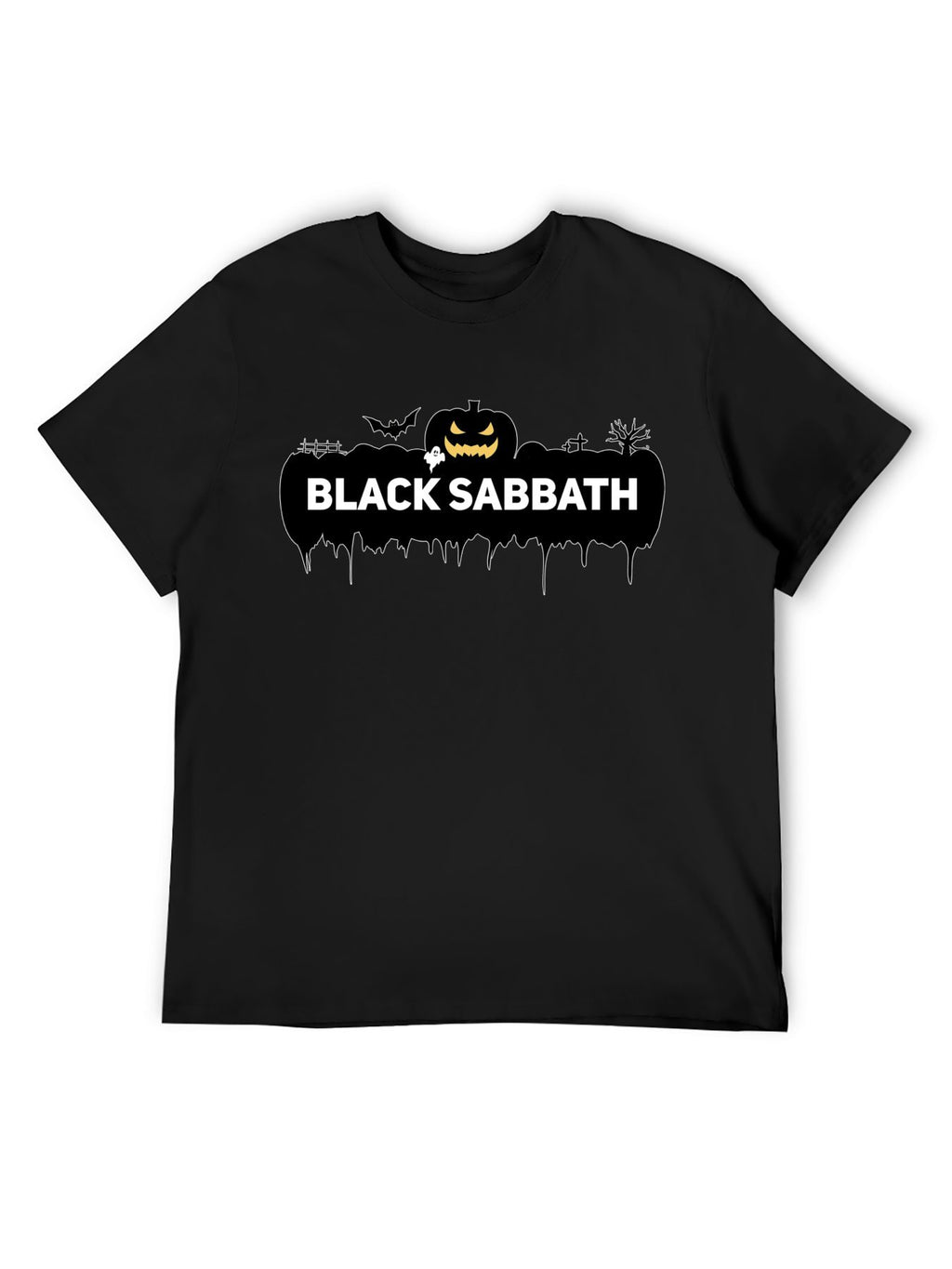 Black Sabbath Halloween Pumpkin Graphic T-Shirt