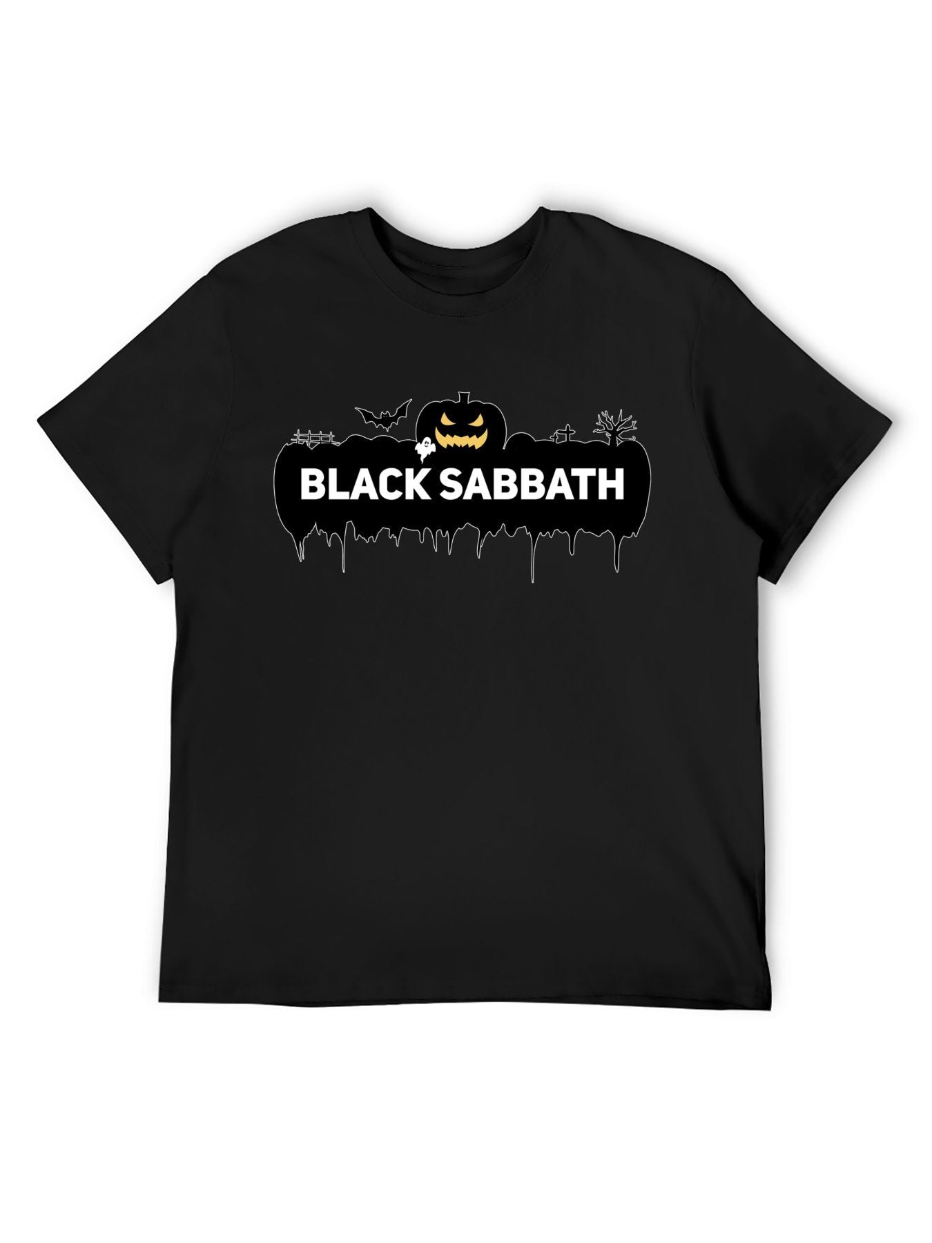 Black Sabbath Halloween Pumpkin Graphic T-Shirt