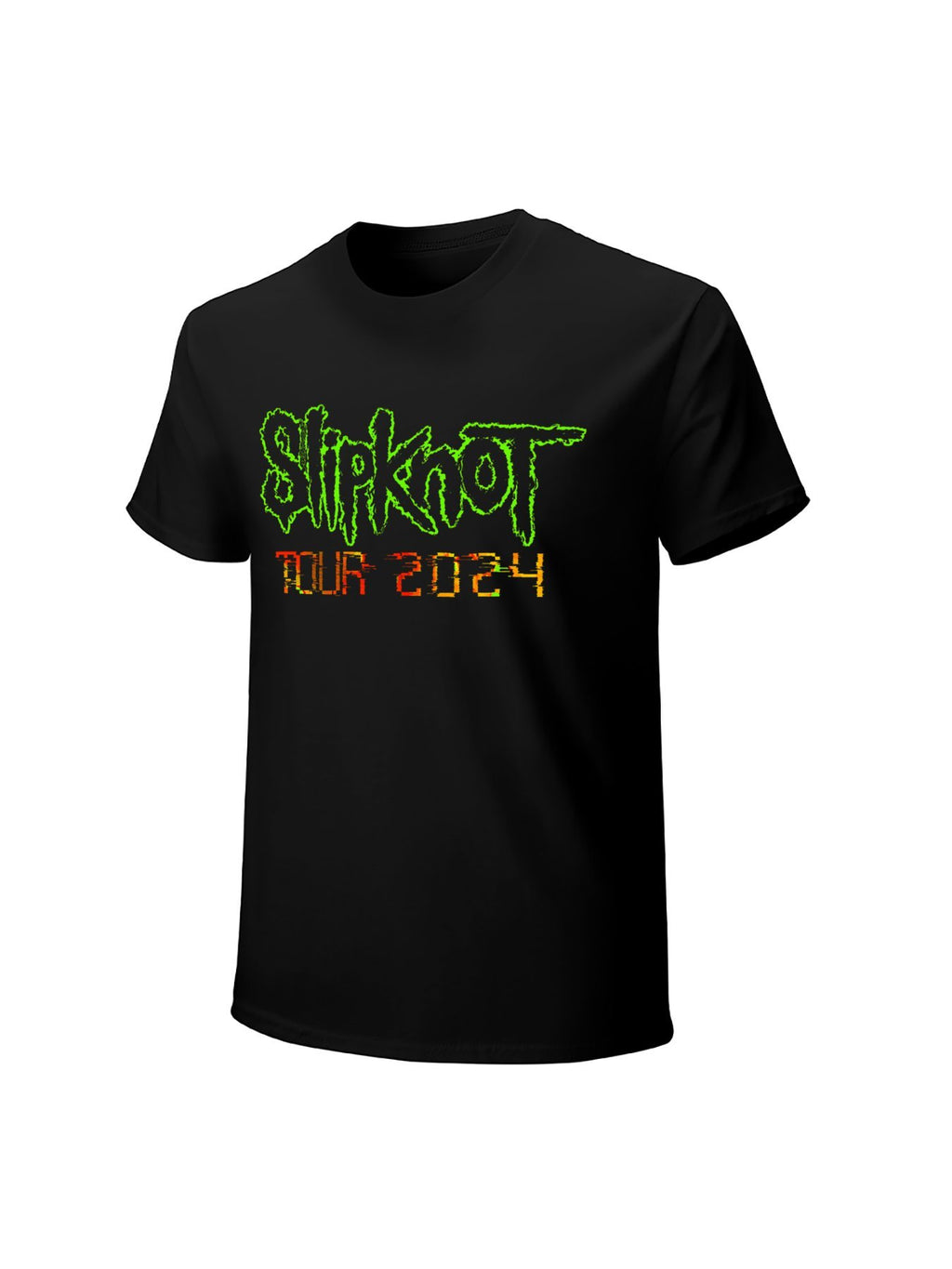 Slipknot Tour 2024 Glitch Logo Graphic T-Shirt