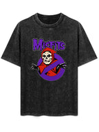 Misfits Grim Reaper Purple Logo Graphic T-Shirt
