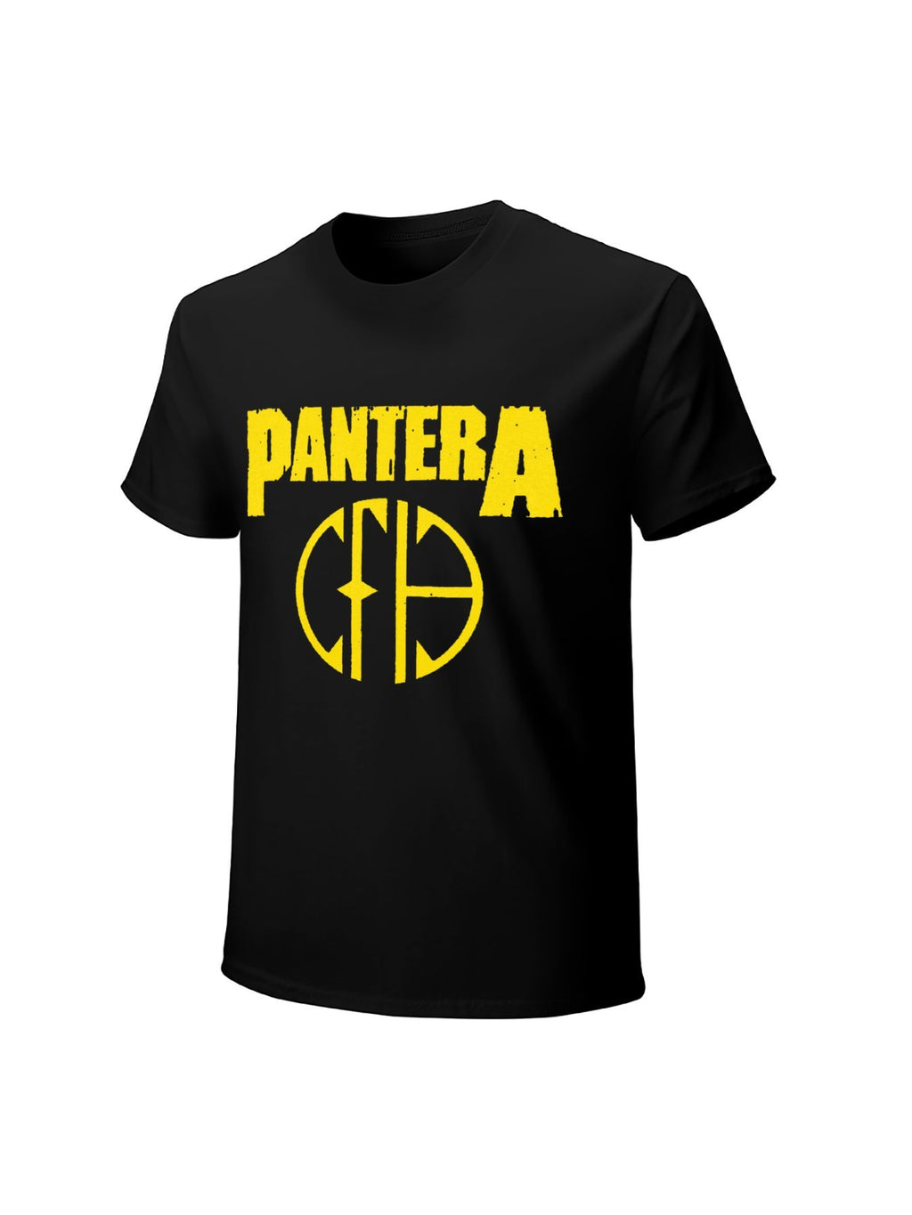 Pantera Yellow Emblem Logo Graphic T-Shirt