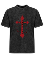 Vintage Washed Black Sabbath Cross Graphic T-Shirt