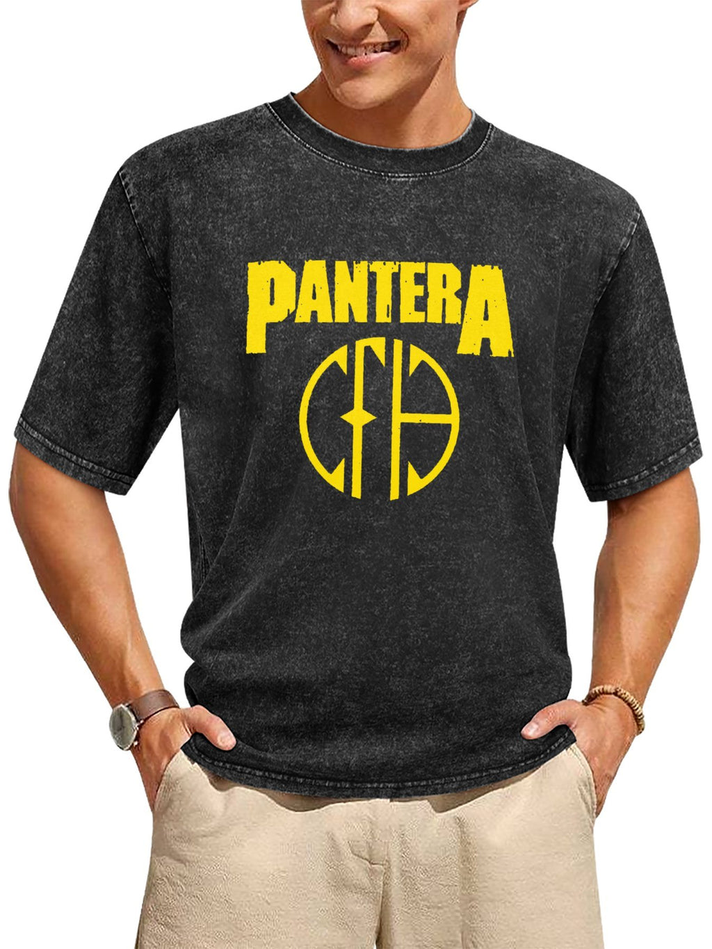 Pantera CFH Yellow Logo Graphic T-Shirt