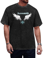 Aerosmith Crystal Angel Wings Graphic T-Shirt