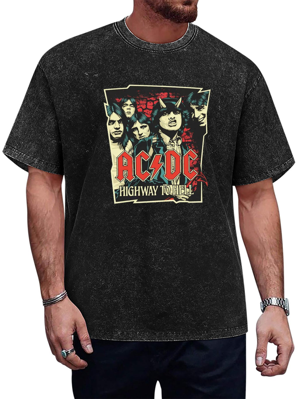 AC/DC Highway to Hell Band Portrait T-Shirt