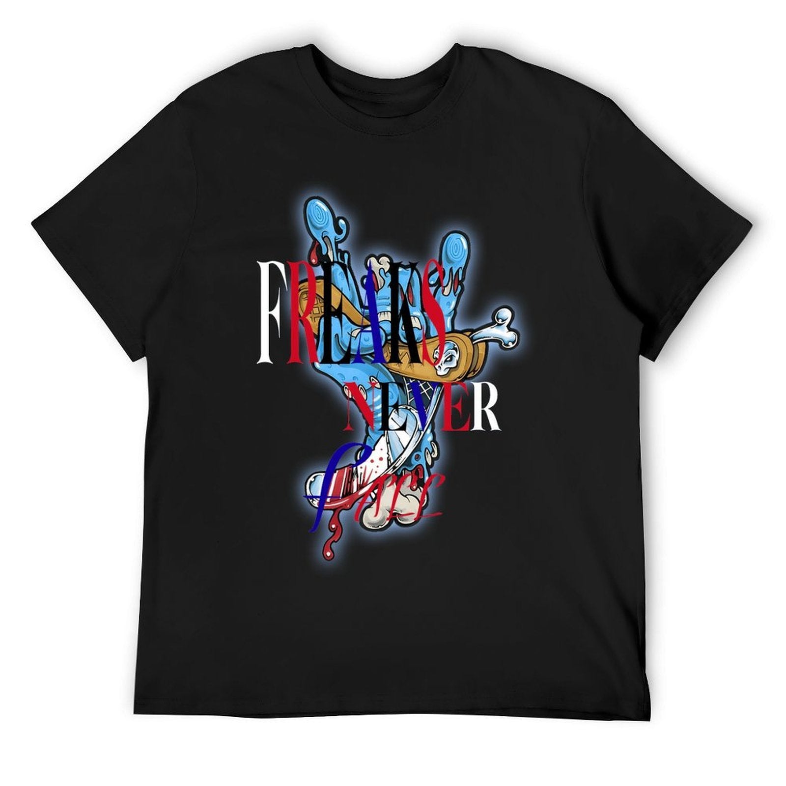 Friends Never Lose Graphic Black T-Shirt