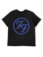 Foo Fighters Blue Circle Logo Graphic T-Shirt