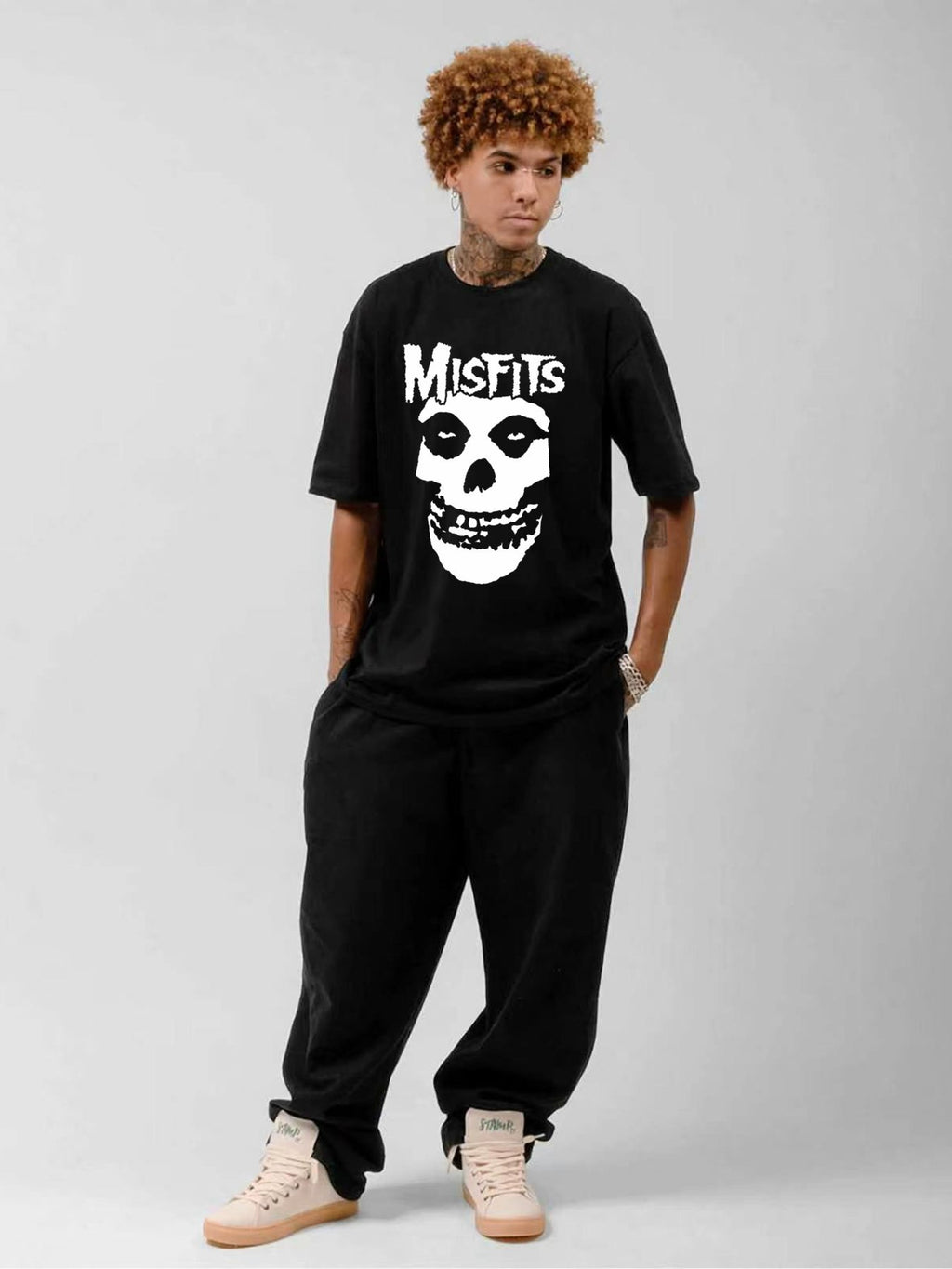 Misfits Classic Skull Logo Graphic T-Shirt