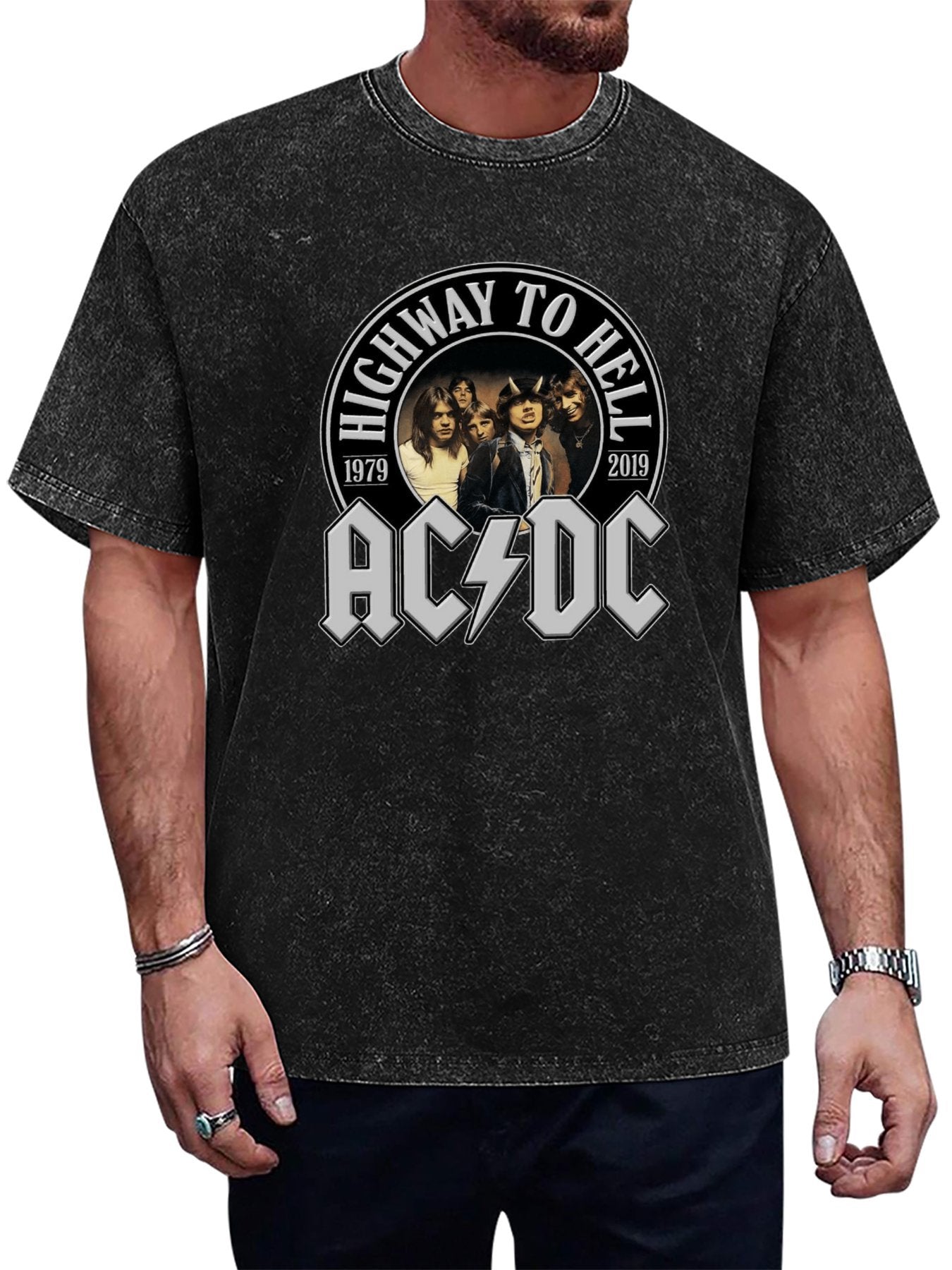 Vintage Washed AC/DC Highway to Hell Band Graphic T-Shirt Main image