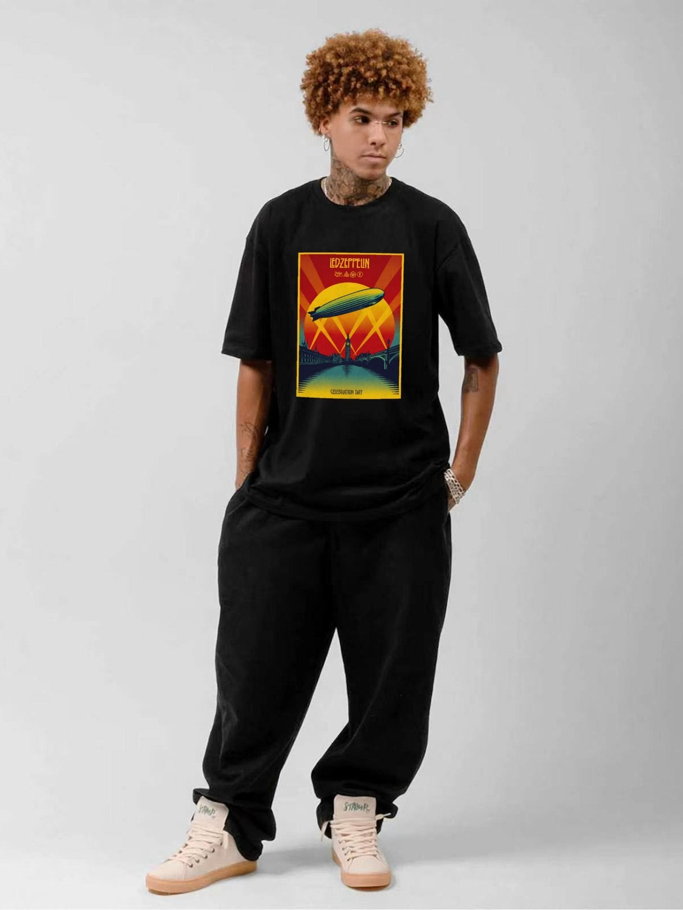 Led Zeppelin Celebration Day Airship Graphic T-Shirt