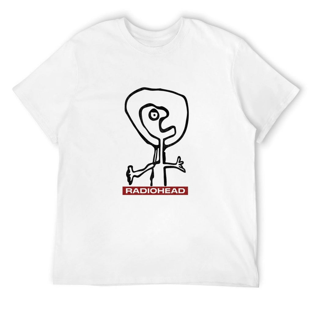 Radiohead Abstract Figure Graphic White T-Shirt