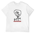 Radiohead Abstract Figure Graphic White T-Shirt