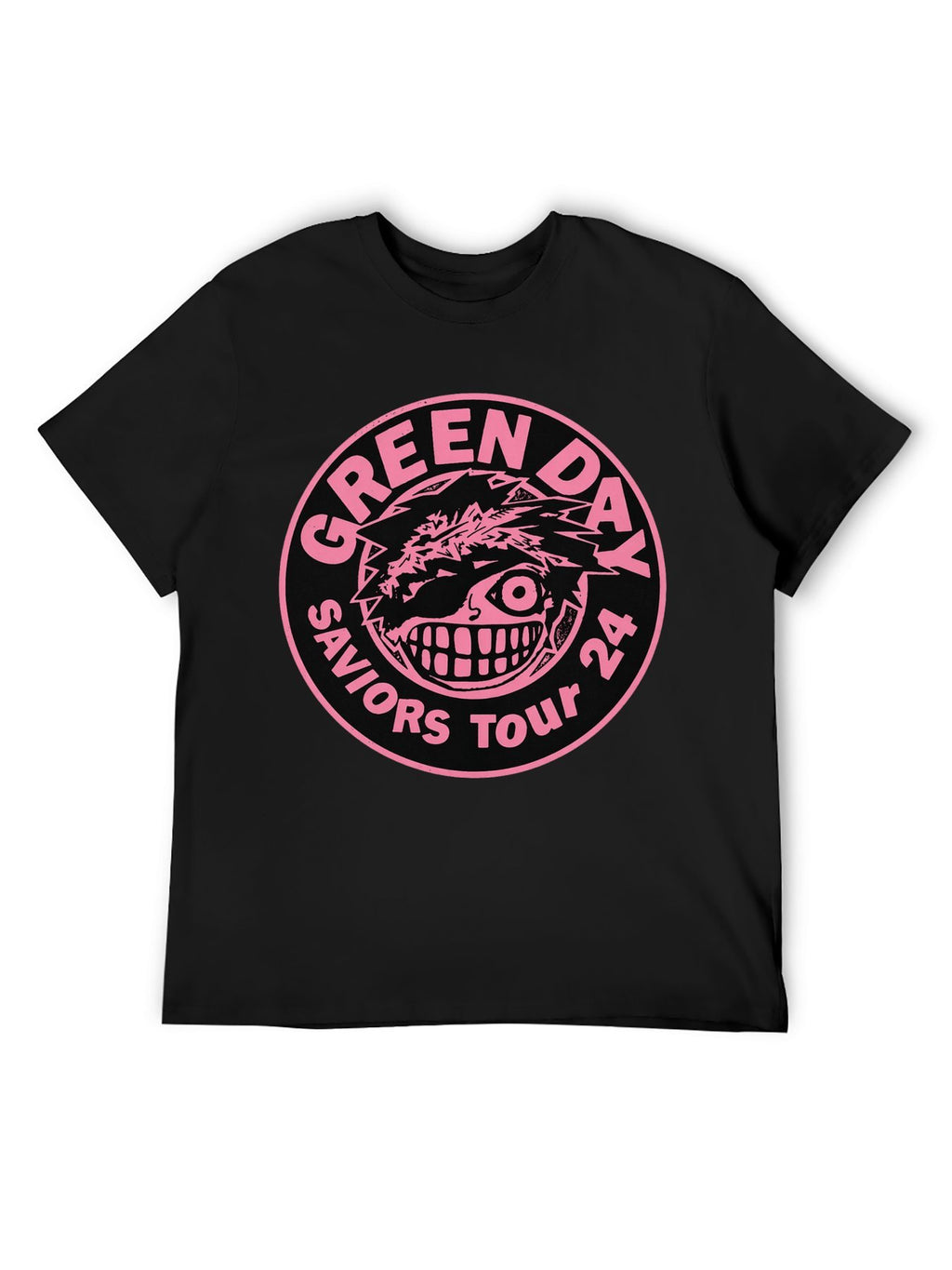 Green Day Savior Face Emblem Tour 2024 Graphic T-Shirt