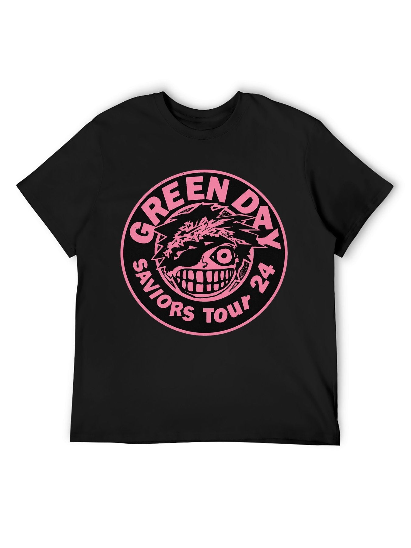 Green Day Savior Face Emblem Tour 2024 Graphic T-Shirt