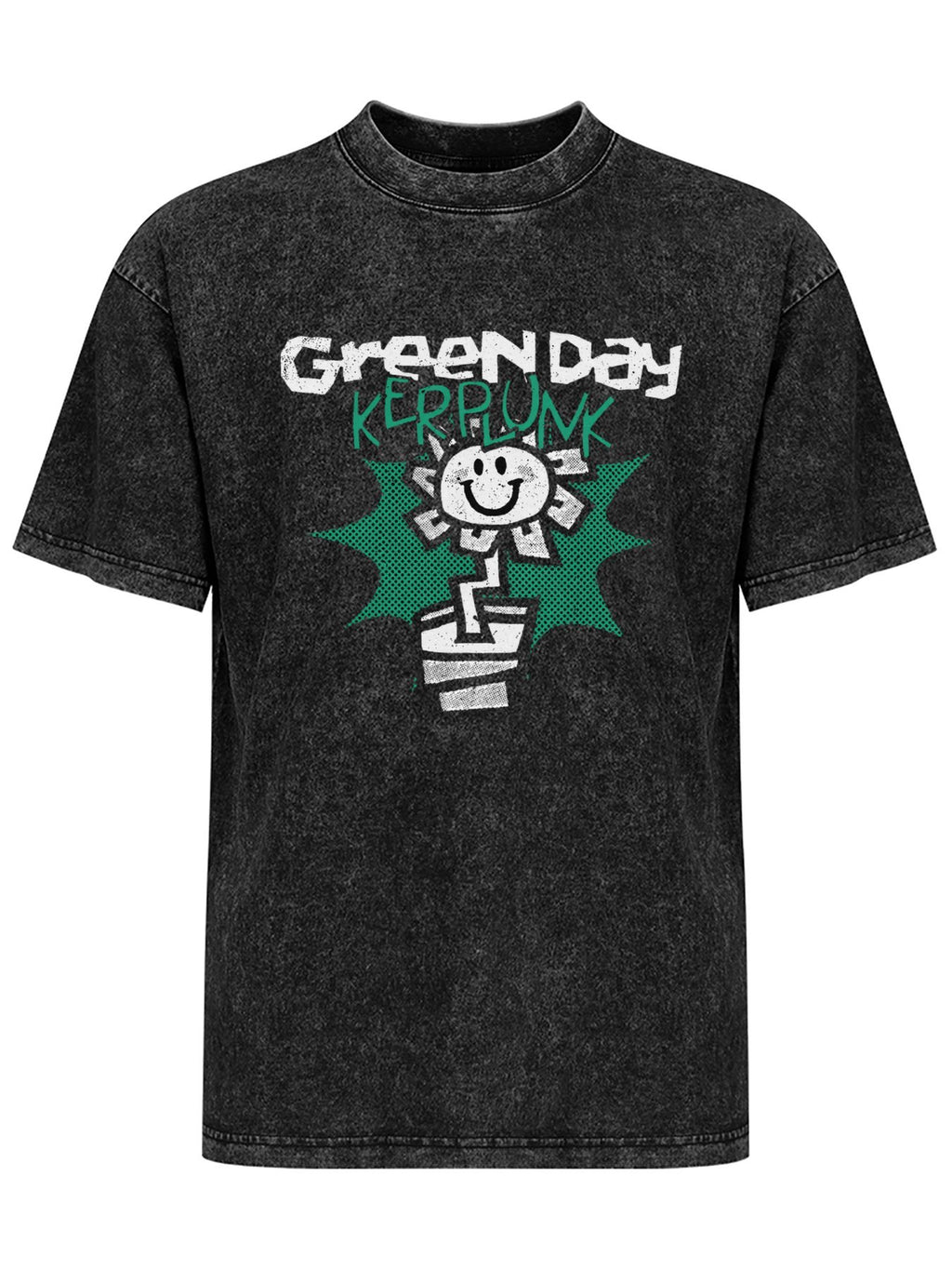 Green Day Kerplunk Flower Graphic T-Shirt