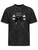 Vintage Washed Black Sabbath Bat Wing Graphic T-Shirt