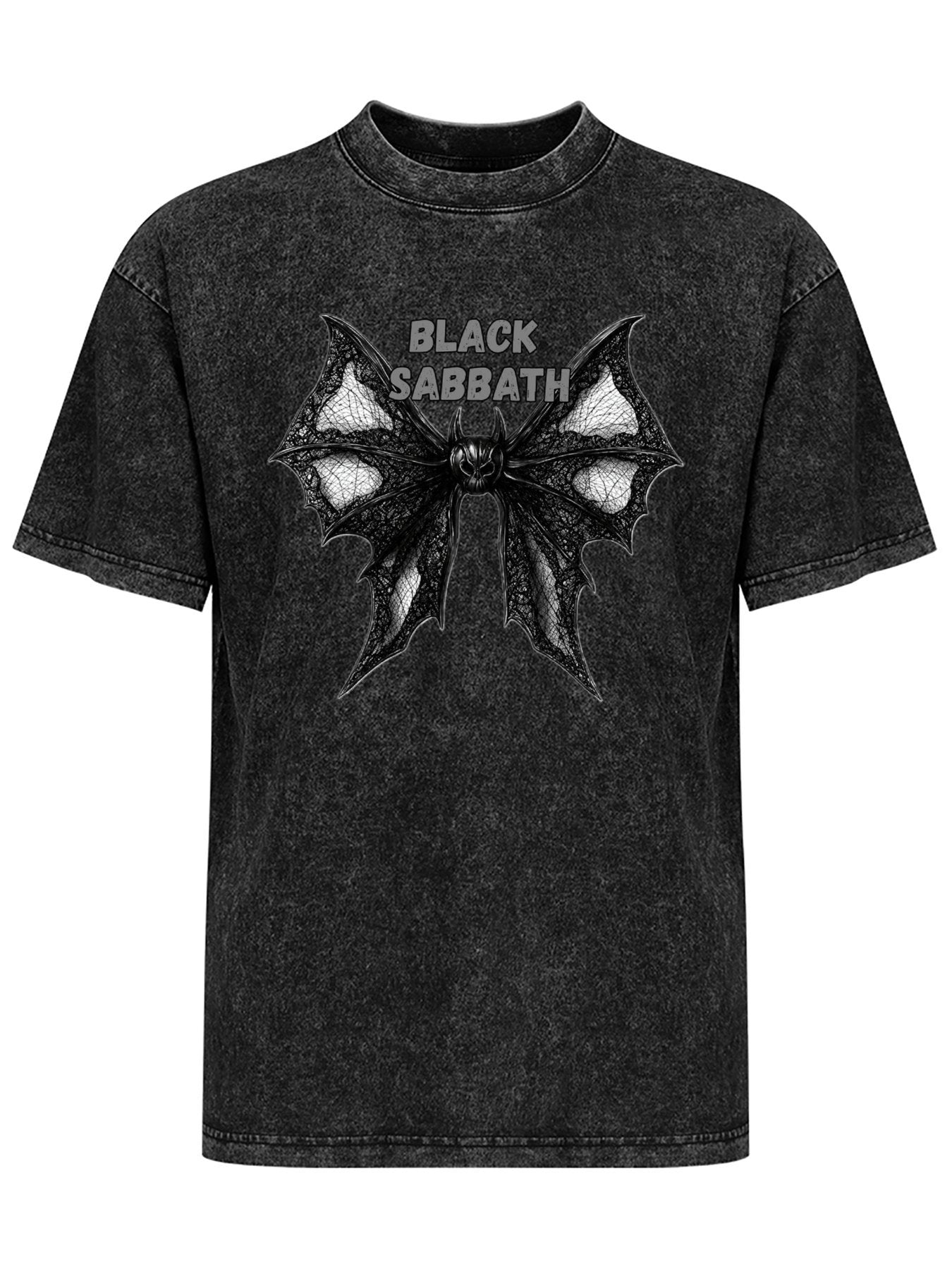 Vintage Washed Black Sabbath Bat Wing Graphic T-Shirt
