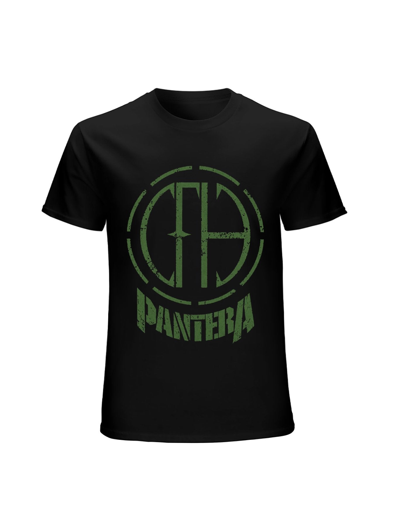 Pantera Green Emblem Logo Graphic T-Shirt