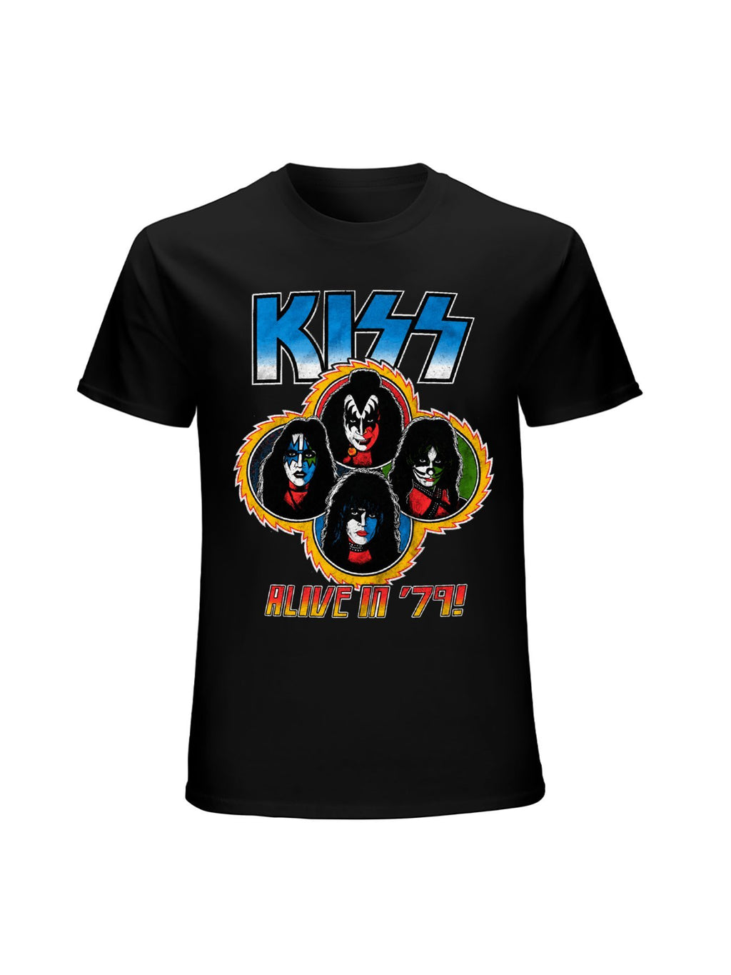 KISS Alive In '79 Band Portrait Graphic T-Shirt