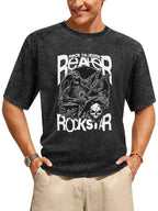 Vintage Washed Rock Till Death Grim Reaper Graphic T-Shirt