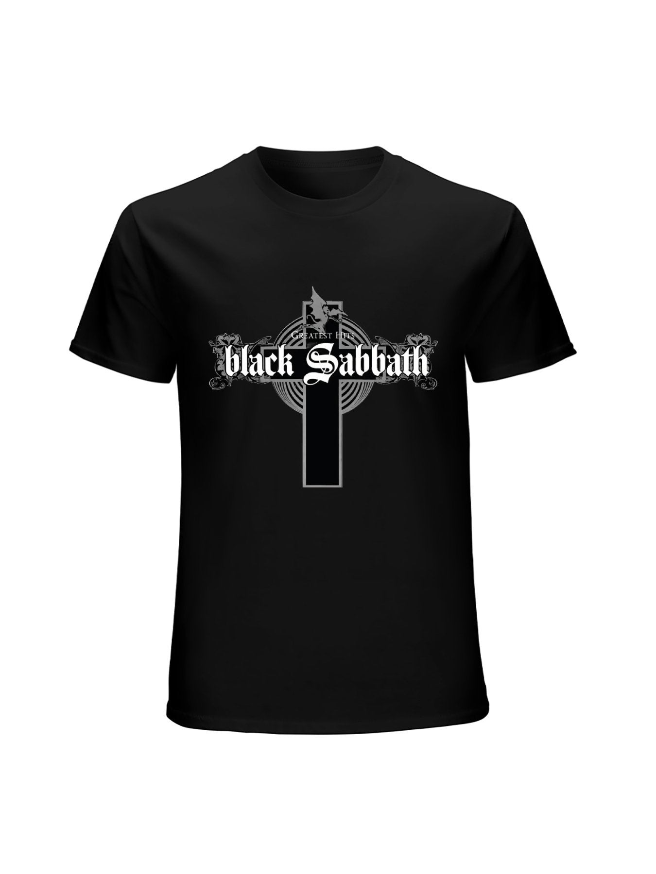 Black Sabbath Gothic Cross Greatest Hits Vintage T-Shirt
