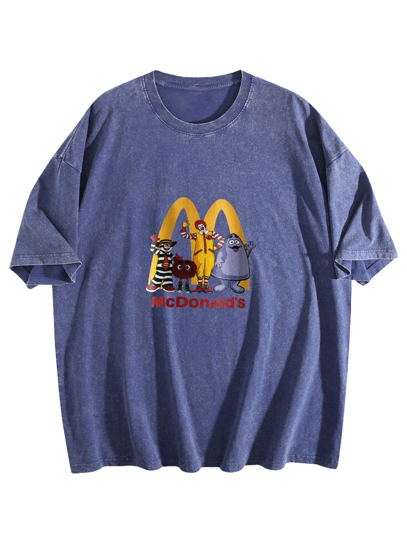 McDonald's Characters Washed Graphic T-Shirt