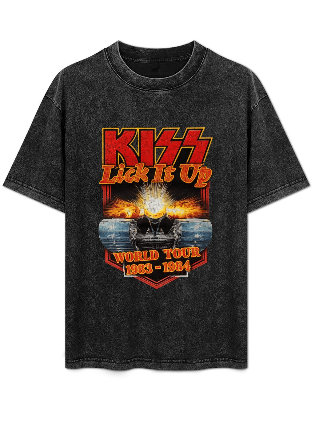 KISS Lick It Up World Tour 1983–1984 Tank Graphic T-Shirt