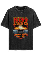 KISS Lick It Up World Tour 1983–1984 Tank Graphic T-Shirt