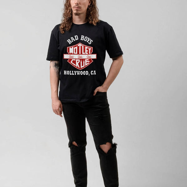 Mötley Crüe “Bad Boys” Vintage Logo Graphic T-Shirt