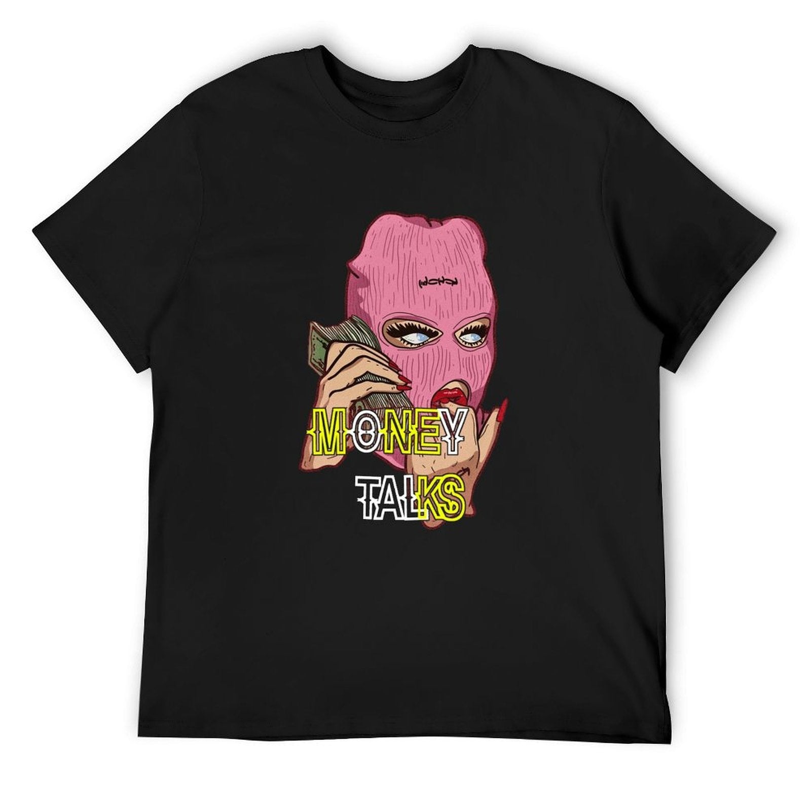 Money Talks Graphic Black T-Shirt
