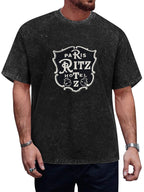 Paris Ritz Hotel Crest Graphic Washed T-Shirt